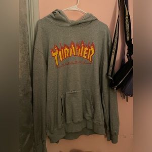 Grey thrasher hoodie